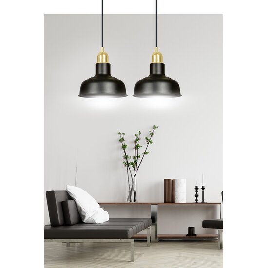Emibig Emibig IBOR 2 BLACK Hanglamp - Stijlvolle industriële verlichting