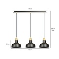 Emibig Emibig IBOR 3 BLACK - Industriële hanglamp voor een moderne uitstraling