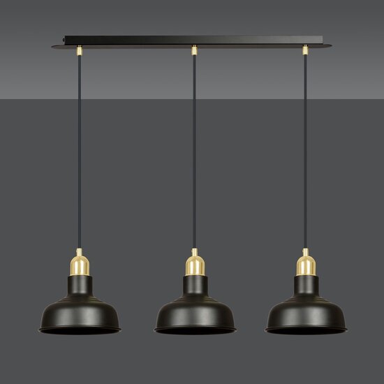 Emibig Emibig IBOR 3 BLACK - Industriële hanglamp voor een moderne uitstraling