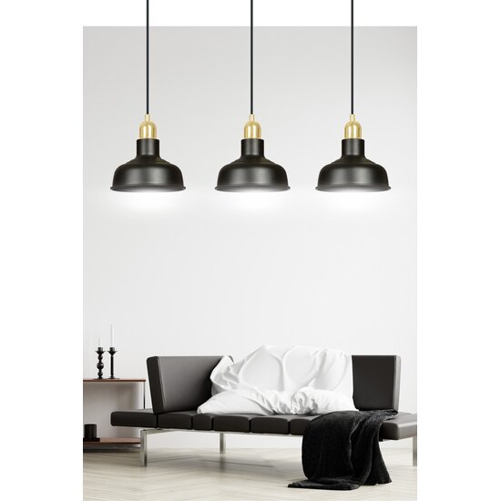 Emibig Emibig IBOR 3 BLACK - Lampe suspendue industrielle pour un look moderne
