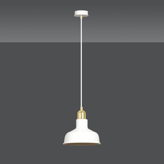 Emibig Emibig IBOR 1 WHITE - Lámpara colgante industrial elegante