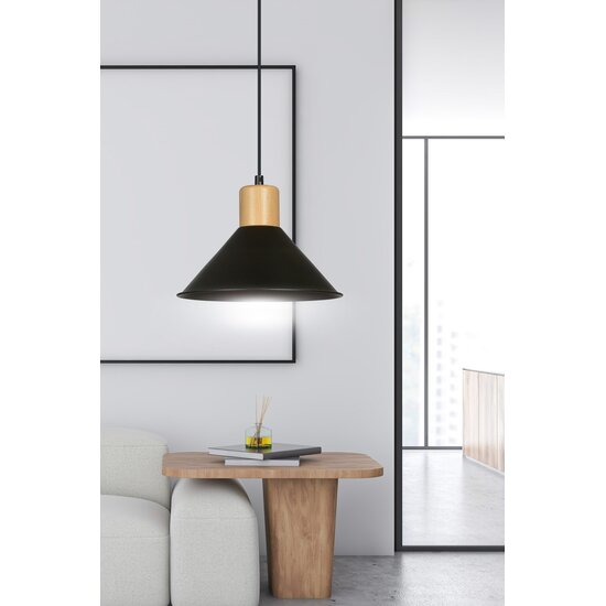 Emibig Emibig ROWEN 1 BLACK - Scandinavian Pendant Lamp for a Modern Atmosphere
