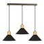 Emibig Emibig ROWEN 3 BLACK - Scandinavische hanglamp voor een moderne uitstraling
