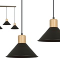 Emibig Emibig ROWEN 3 BLACK - Scandinavische hanglamp voor een moderne uitstraling