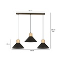 Emibig Emibig ROWEN 3 BLACK - Lampe suspendue scandinave pour un look moderne