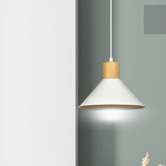 Emibig Emibig ROWEN 1 Witte Hanglamp - Scandinavisch Design voor Elke Ruimte