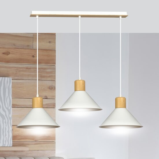 Emibig Emibig ROWEN 3 WHITE - Lampe suspendue scandinave pour un look moderne