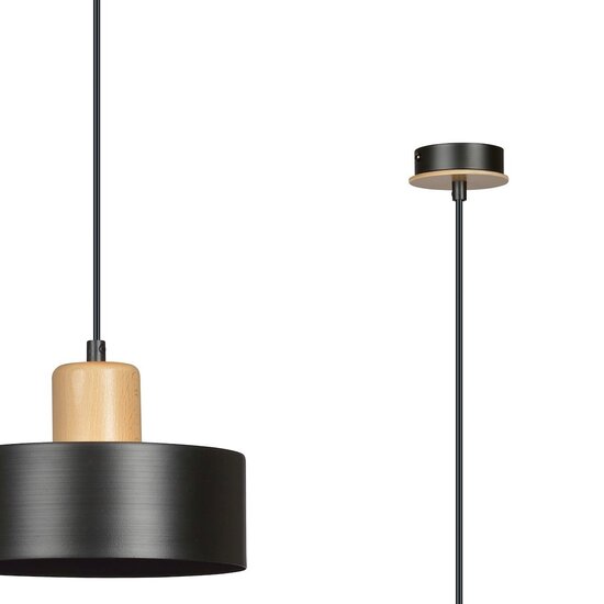 Emibig Emibig TORIN 1 BLACK - Scandinavische Hanglamp voor een Stijlvolle Interieur