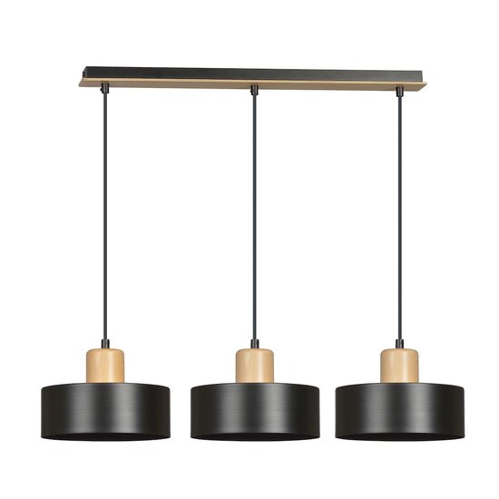 Emibig Emibig TORIN 3 BLACK - Lampe Suspendue Scandinave Élégante