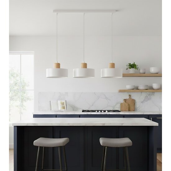 Emibig Emibig TORIN 3 WHITE Hanglamp - Scandinavisch Design voor een Stijlvolle Interieur