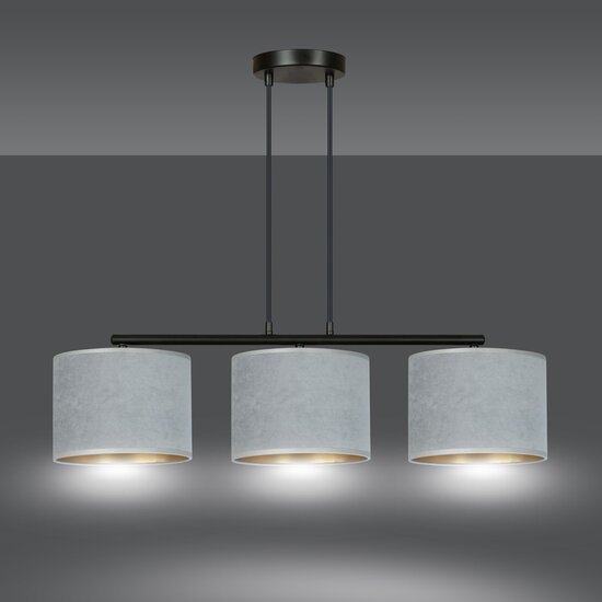 Emibig Emibig HILDE 3 BL GRAY - Lampe Suspendue Minimaliste pour un Intérieur Élégant