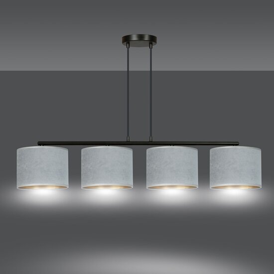 Emibig Emibig HILDE 4 BL GRAY - Lampe Suspendue Minimaliste pour Tous Espaces