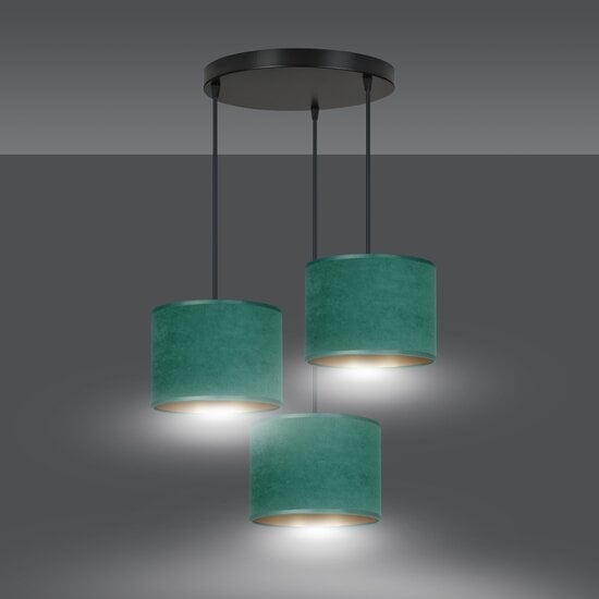 Emibig Emibig HILDE 3 BL PREMIUM GREEN - Lámpara colgante minimalista para un ambiente elegante