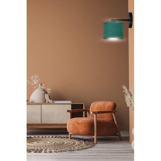 Emibig Emibig HILDE K1 BL GREEN - Minimalistische wandlamp met groene lampenkap