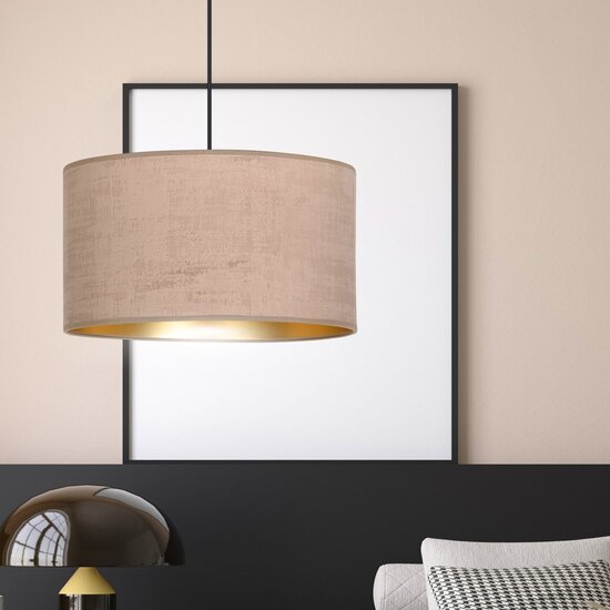 Emibig Emibig HILDE 1 BL ROSE - Minimalistische Hanglamp met Roze Lampshade