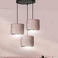Emibig Emibig HILDE 3 BL PREMIUM ROSE - Lampe Suspendue Minimaliste avec Abat-jour Rose