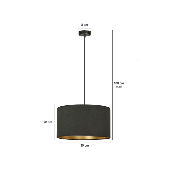 Emibig Emibig HILDE 1 BL BLACK - Minimalist Pendant Lamp for a Stylish Interior