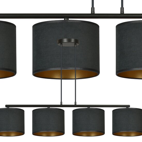 Emibig Emibig HILDE 4 BL BLACK - Minimalistische Hanglamp voor Stijlvolle Interieurs
