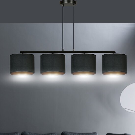 Emibig Emibig HILDE 4 BL BLACK - Minimalistische Hanglamp voor Stijlvolle Interieurs