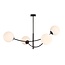 Emibig Emibig HUNTER 4 BLACK/OPAL - Modern ceiling lamp for any space