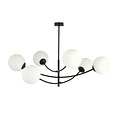 Emibig Emibig HUNTER 6 BLACK/OPAL - Moderne plafondlamp voor elke ruimte