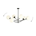 Emibig HUNTER 6 BLACK/OPAL - Modern ceiling lamp for stylish lighting