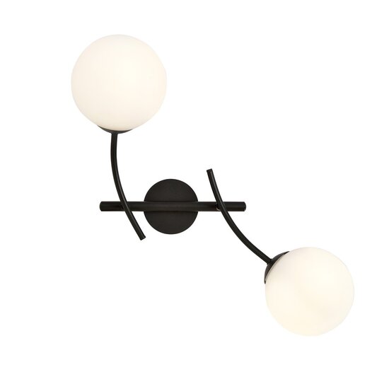 Emibig Emibig HUNTER K2 BLACK/OPAL - Moderne Wandleuchte für stilvolle Beleuchtung