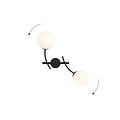 Emibig Emibig HUNTER K2 BLACK/OPAL - Modern wall lamp for any space