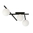 Emibig Emibig SMART 3 BLACK/OPAL - Modern ceiling lamp for any space