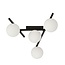 Emibig Emibig SMART 4 BLACK/OPAL - Plafonnier moderne pour un éclairage élégant