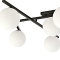 Emibig Emibig SMART 4 BLACK/OPAL - Lampe de plafond moderne pour un look élégant