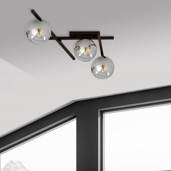 Emibig Emibig SMART 3 BLACK/GRAFIT - Moderne plafondlamp voor elke ruimte