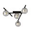 Emibig Emibig SMART 4 BLACK/GRAFIT - Lampe de plafond moderne pour tous les espaces