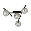 Emibig Emibig SMART 4 BLACK/GRAFIT - Moderne plafondlamp voor elke ruimte