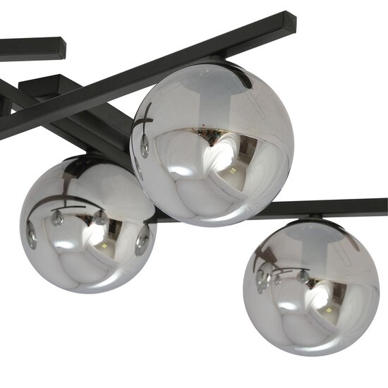 Emibig Emibig SMART 4 BLACK/GRAFIT - Moderne plafondlamp voor elke ruimte