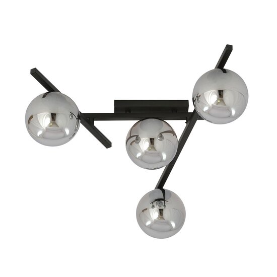 Emibig Emibig SMART 4 BLACK/GRAFIT - Lampe de plafond moderne pour tous les espaces