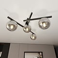 Emibig Emibig SMART 4 BLACK/GRAFIT - Moderne plafondlamp voor elke ruimte