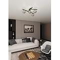 Emibig Emibig SMART 4 BLACK/GRAFIT - Modern ceiling lamp for any space