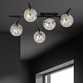 Emibig Emibig SMART 5 BLACK/GRAFIT - Moderne plafondlamp voor elke ruimte