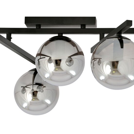 Emibig Emibig SMART 5 BLACK/GRAFIT - Moderne plafondlamp voor elke ruimte