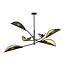 Emibig Emibig LOTUS 6 BLACK/GOLD - Lámpara de techo moderna para interiores elegantes