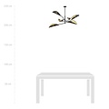 Emibig Emibig LOTUS 6 BLACK/GOLD - Moderne plafondlamp voor stijlvol interieur