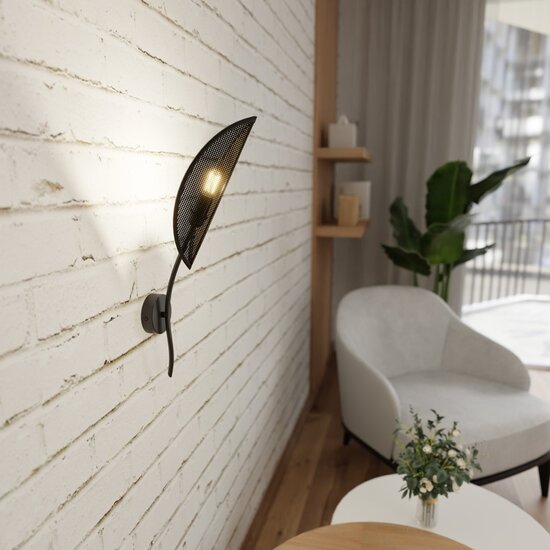 Emibig Emibig LOTUS K1 BLACK/GOLD WALL LAMP - Modern design for any space