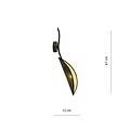 Emibig Emibig LOTUS K1 BLACK/GOLD - Moderne Wandlampe für stilvolle Beleuchtung