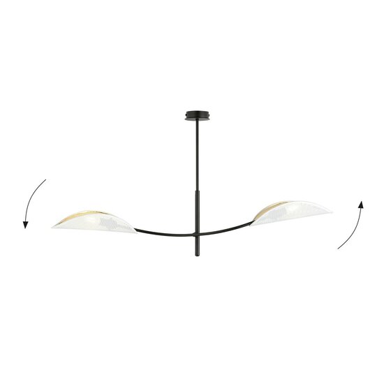 Emibig LOTUS 2 WHITE/GOLD - Lámpara de techo moderna para cualquier espacio