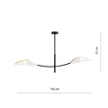 Emibig LOTUS 2 WHITE/GOLD - Modern plafondlamp voor elke ruimte