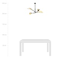 Emibig Emibig LOTUS 4 WHITE/GOLD - Modern ceiling lamp for stylish lighting