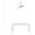 Emibig Emibig LOTUS 6 WHITE/GOLD - Moderne plafondlamp voor sfeervolle verlichting