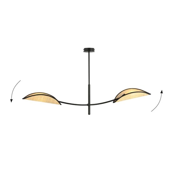 Emibig Emibig LOTUS 2 BLACK/RATTAN - Crea un ambiente acogedor en tu hogar