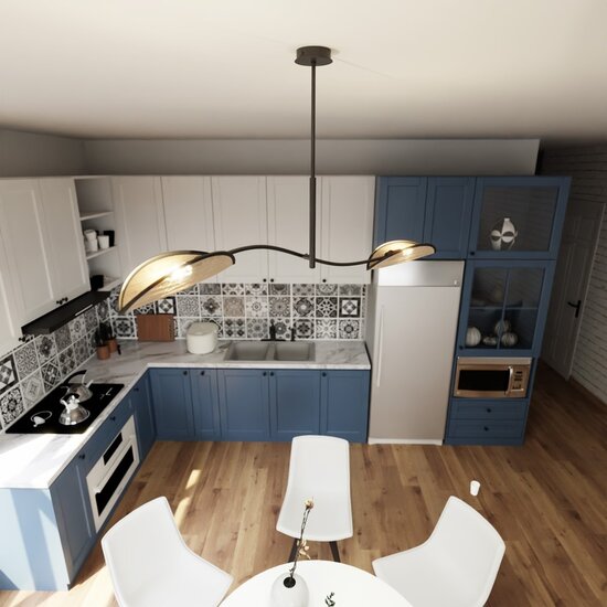 Emibig Emibig LOTUS 2 Schwarz/Rattan - Stilvolle Deckenlampe für Ihr Zuhause